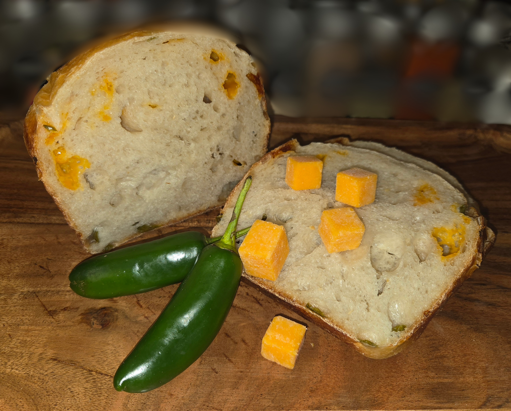 Jalapeño Cheddar Sourdough Loaf
